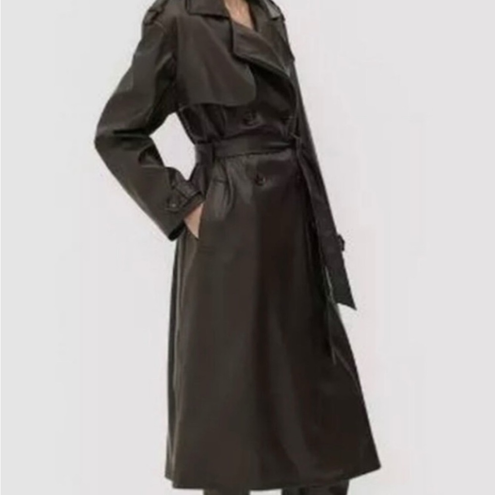 Elegant Brown Trench Coat